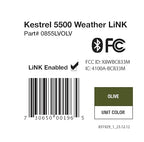Kestrel 5500 Weather Meter with Link and Vane Mount, Olive Drab
