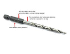 FTG USA Countersink Drill Bit Set 5 Pc #4#6#8#10#12 Tapered Drill Bit for Woodworking