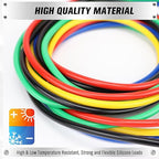 SWANLAKE 5-Piece Banana Plug to Alligator Clip Test Leads, 1000V 15A 3.5ft/1M Multimeter Electrical Alligator Clips, Flexible Copper Cable Banana Plug, Electrical Wires with Gator Clips