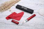 Professional Nail File with Crystals,Glass Nail Files in Case Manicure Pedicure Tools for Natural Acrylic Gels Nails (Red Bubble)