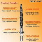 15/16" Reamer Drill Bit for Metal, M2 HSS Taper Reamer for Steel, Alloy, Wood, Plastic to Align, Enlarge Holes – 5-Spiral Flutes,1/2" Non-Slip Shank, 24mm Car Reamer, Bridge Construction Reamer.