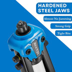 AKKTOL Rivet Gun Kit, 1/4" Pop Rivet Gun Kit with 210pcs Blind Rivets, Heavy Duty 13" Rivet Gun Tool with 5 Nosepieces incl. 3/16" & 1/8" for Metal, Gutter & Automotive