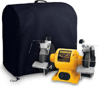Machine cover for DEWALT DW758 8-inch/DW756 6-inch bench grinder, High density waterproof oxford cloth,Keep dust off and protect your bench grinder. (8-inch)