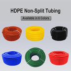 Flexible Polyethylene HDPE Non-Split Corrugated Wire Loom Tubing (Blue, 2" Dia. x 100 ft)