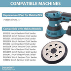 5 Inch 8 Hole Hook and Loop Metal Orbital Sander Pad Compatible with Makita BO5010 BO5030 BO5031 BO5041 XOB01Z Random Orbital Sander, 3 Screw Holes Sanders Replacement Pad Part for 743081-8 743051-7