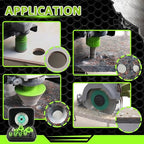 Tile Hole Saw Kit Diamond - FACHLICH 11pcs 2-1/2" Diamond Core Drill Bits Set and 4.5" Diamond Cutting Grinding Blade for Porcelain Ceramic Tile Marble Granite etc