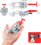 8 Pack U Bolt Self-Lock Large Toggle Latch, Heavy Duty GH-431 Toggle Latch Clamp, 2000Lbs Holding Capacity, Adjustable U-Bolt for Machine, Smoker Lid, Tire Carrier & More