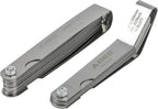 ARES 11042-2-Piece Tapered Feeler Gauge and Offset Feeler Gauge Set has 32 Dual-Marked SAE & Metric Sizes - Offset has 16 Dual-Marked Sizes - Precisely Measure Mechanical Clearances