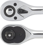 Neiko 03103A 1/2 Inch Ratchet Wrench, 72-Tooth Reversible Ratchet, Quick Release 1/2 Drive Ratchet, 10 Inch Oval Head Socket Wrench, CR-V Steel Rachet Wrench