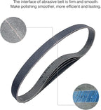 1x30 Inch Silicon Carbide Sanding Belts, 4 PCS Each of 80,120, 240, 400, 800,1000 Grits Knife Sharpening Belt Kits for 1 x 30 Inch Belt Sander, 24 Pack