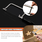 Tanstic 15-Piece Jewelry Saw Frame Kit with Blades, Bench Pin Clamp Set, V-Slot V-Top Bench Pin, Adjustable Cutting Tools for Jewelry Making