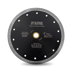 DT-DIATOOL Diamond Granite Blade 8 Inch for Marble Porcelain Tile Ceramic Diamond Cutting Disc with Mesh Turbo Diamond Segments