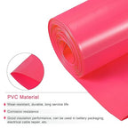 MECCANIXITY Battery Wrap PVC Heat Shrink Tubing 55mm Dia 85mm Flat 10 Feet(3meters) Red Good Insulation for Battery Pack