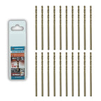 5/64 inch Cobalt Drill Bits (20Pcs), M35 HSS Metal Jobber Length Twist Drill Bit Set for Hard Metal, Stainless Steel, Iron, Copper, Aluminium, Brass, Plastic & Wood
