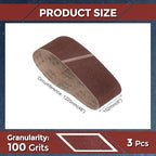 Sanding Belts 6 x 48 Inch 100 Grit Aluminum Oxide Abrasive Sandpaper for Belt Sander Metal Grinding Wood Working Weld Rust Removal