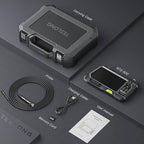 Dual Lens Endoscope with 5" Monitor, Teslong NTS500 Industrial Waterproof Borescope Inspection Camera with 0.21in Front & Side-View Double Lens with 9.8FT Probe, 5-Inch IPS LCD Screen & Case