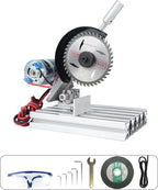 RATTMMOTOR 5" Mini Table Saw for Craft Q99-7 Multipurpose Portable Small Hobby Table Saw Cutting Machine 110V-220V, 0-45° Angle Adjustable, 997 Motor 18000RPM for Crafts