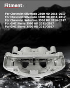 cciyu Front Left Brake Caliper Assembly w/Bracket 18B5303 For Chevy For Silverado 2500 HD/For Silverado 3500 HD/For Suburban/For Suburban 3500 HD,For GMC For Sierra 2500 HD/For Sierra 3500 HD