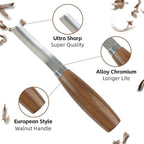 Wood Carving Kit, 16Pcs Deluxe Whittling Set with 8Pcs Whittling Knives & 4Pcs Detail Carving Knives, PU Leather Storage Bag,complete Woodworking Tools for Beginners & Professionals