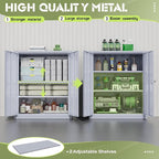SUNCROWN Metal Storage Cabinets, 36”Locking Cabinet with Doors and Adjustable Shelves, Steel Utility Tool Garage Cabinets for Home, Office, Kitchen,Warehouse, Grey