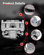 cciyu Front Right Brake Caliper Assembly w/Bracket 19B7103 2013 2014 2015 2016 2017 2018 2019 2020 2021 For Nissan For Altima,2014 2015 2016 2017 For Nissan For LEAF
