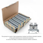 Grey UK2.5B Rail Type Terminal Block Voltage and Current Safety Ground Terminal Block 800V 32A 2.5 Square mm 100 Pack