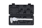 PEC Dial Caliper 0-150mm, Stainless Steel Precision Measuring Tool with Shock-Proof Dial, High Accuracy ±0.01mm