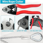 1/8 "T316 Stainless Steel Cable (Wire), 7 * 7 Strands of Twisted Metal for Aviation Construction, Silver with Cutters (150FT)