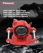 cciyu Front Left Brake Caliper Assembly 18-4072 For Avanti 1968-1985,For Buick 1978-1987,For Chevy 1978-2003,For GMC 1978-2003,For Isuzu 1996-2000,For Oldsmobile 1978-1988,For Pontiac 1978-1992