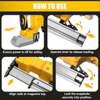 Cordless 18GA Brad Nailer Compatible with Dewalt 20V Max, 18 Gauge Nail Gun with 1000 Nials for Wood Carpentry, Brushless, 2 Mode, 5/8 to 1-1/4 Inch, Tool Only