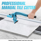 DNA MOTORING 40 Inch Manual Tile Cutter, Professional Porcelain Ceramic Tile Cutter, Professional Porcelain Slab Cutting Machine with Tungsten Carbide Cutting Wheel, TOOLS-00710