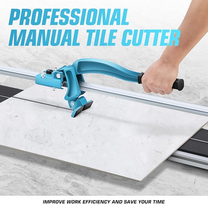 DNA MOTORING 40 Inch Manual Tile Cutter, Professional Porcelain Ceramic Tile Cutter, Professional Porcelain Slab Cutting Machine with Tungsten Carbide Cutting Wheel, TOOLS-00710