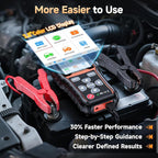 FOXWELL BT705 Plus Car Battery Tester 12V 24V Automotive, 100-2000CCA Battery Load Tester Digital Battery Analyzer Charging System Alternator Tester Cranking Checker for Car Heavy Duty Truck Marine