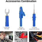 Linkstyle 30PCS Multimeter Test Leads Sets, Banana Plug Test Leads Alligator Clips, Back Piercing Probe Kit with Box for Automotive Diagnostics Electronics