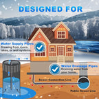 HEATIT In Pipe Heating Cable for Drinking Water Supply NSF/ANSI/CAN 61 Certified Self Regulating Heat Tape Pre-Assembled Pipe Freeze Protection 120V, 15FT