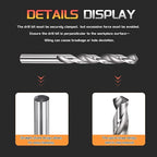 Drill Bit, 9.5mm Cutting Diameter, 4241 HSS 118° Cutting Angle Uncoated Bright Versatile Jobber Bits - (Applications: for Drilling Plastic Wood Soft Metal), 1-Pieces