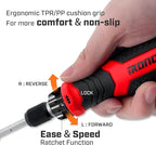 Multi Ratcheting Screwdriver Set: 21 in 1 Magnetic Multiple bits Suitable for Everyday Household Use