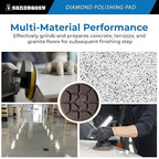 Sandbaggy 3" Metal Bond Diamond Polishing Pad - 100 Grit (8mm Thick) (600, 3-inch)