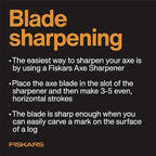 Fiskars X27 Super Splitting Axe, 36" Wood Splitting Axe for Medium to Large Size Logs with Shock-Absorbing Handle, Split Firewood, Forged Steel Blade, Bushcraft Gear and Camping Hatchet