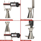 VINCA IP54 Grade Digital Caliper, DCLA-0605 6 Inch/150mm, Inch/Millimeter/Fraction Conversion, Stainless Steel, Large LCD Screen