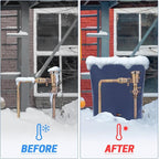 Backflow Preventer Insulation Cover-24 W x 24" H, 6 Layers Fabric Outdoor Pipe Insulation Cover with Aluminum Foil Layer Dupont Sorona Cotton, Backflow Cover for Winter Freeze Protection