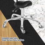 Saddle Stool Dental Hygienist Chair with Back Support, Rolling Esthetician Saddle Stool for Lash Salon Tattoo Shop Spa Dentist Clinic (with Backrest, Black)