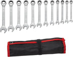 12pcs Wrench Set – Versatile Ratchet Wrenches for Efficient Automotive Repairs - Professional Grade Combination Wrench Set