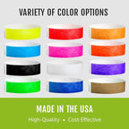 1,000 WristCo Kelly Green Tyvek Wristbands for Events - Comfortable Tear Resistant Paper Bracelets ID Wrist Bands for Concerts Festivals Admission Party Identification