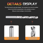 Drill Bit, 11/32" Cutting Diameter, 4241 HSS 118° Cutting Angle Uncoated Bright Versatile Jobber Bits - (Applications: for Drilling Plastic Wood Soft Metal), 6-Pieces