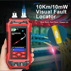 Network Cable Tester Optical Power Meter VFL Multimeter 4 in 1,Wire Tracer Toner Generator RJ45 CAT5 CAT6 CAT7 CAT8 UTP STP QC Test Cable Length Cable Maping Cable Scan Port Flashng POE Tester