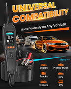ANCEL PB500 Automotive Power Circuit Probe Tester Kit, 12/24V Car Electrical Short/Open Breaker Finder, AC/DC Diode Resistance Frequency Injector Relay Tester, Duty Cycle,Digital Multimeter/Ohmmeters