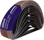 15 Pcs 2-1/2 x 14 Inch Assorted Aluminum Oxide Sanding Belt - 80/120/150/240/400 Grit