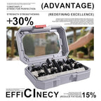 MNA Router Bits Set of 15 Pieces 1/4 Inch Shank, Tungsten Carbide 1/4" Router Bit Pro Kit, DIY Woodwork Tools, Carrying Case