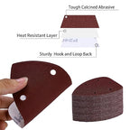 100-Pack Mouse Sandpaper (5-Hole) 60 Grit for Mouse Detail Sanders, Premium Aluminum Oxide, Easy to Replace, Ideal for Woodworking, Furniture Refinishing, and Crafting
